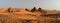 Panorama of Nubian Pyramids in Sudan