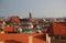 Panorama of Nuremberg city in Germany with roofs of houses