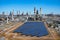 Panorama of the oil refinery. Oil refinery in Russia. equipment and complexes for hydrocarbon processing.