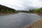 Panorama of Oker reservoir at Oker dam in Harz mountains, Germany
