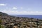 Panorama of old Amantea\'s, top view with coast and sea