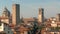 Panorama of old Bergamo, Italy. Bergamo, also called La Citt dei Mille, `The City of the Thousand`, is a city in