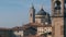 Panorama of old Bergamo, Italy. Bergamo, also called La Citt dei Mille, `The City of the Thousand`, is a city in