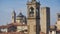 Panorama of old Bergamo, Italy. Bergamo, also called La Citt dei Mille, The City of the Thousand , is a city in Lombardy, northern