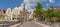 Panorama of the old bridge in the historic harbor of Luneburg