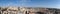 Panorama of old city Jerusalem, Israel from southern side. Top view of the roofs of the old historic district of Jerusalem