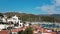Panorama of the old city. Top view of the roofs of the resort town of Marmaris, Turkey. Beautiful view from above on of