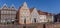 Panorama of the old harbor in Hanseatic city Stade