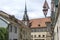 Panorama of old town of city of Lausanne, Switzerland