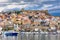 Panorama of Old town of Kavala, East Macedonia and Thrace, Greece