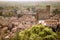 Panorama of the old town of Marostica famous for the Chess Squar