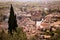 Panorama of the old town of Marostica famous for the Chess Square.