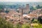 Panorama of the old town of Marostica famous for the Chess Square.