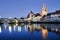 Panorama of old town Regensburg