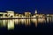 Panorama of Old Town of Split at Night