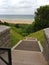 Panorama of Omaha Beach, Normandy coast.