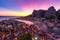 Panorama of Omis, Croatia