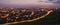 Panorama of Oradea at evening