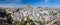 Panorama of Ortahisar Castle in Cappadocia