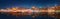 Panorama os Istanbul and Bosporus at night