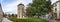 Panorama of the Our Lady lutheran church located on Kongens gate St, Trondheim, Norway