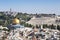 Panorama overlooking the Old city of Jerusalem, Israel