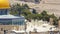 Panorama overlooking the Old city of Jerusalem timelapse, Israel, including the Dome of the Rock