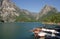 Panorama Oymapinar dam reservoir on the river Manavgat