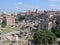 Panorama of the palatinum of Rome in Italy.