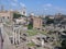 Panorama of the Palatinum of Rome in Italy.