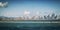 Panorama of Panama City seen from the sea