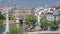 Panorama of Paris timelapse. View from Arab World Institute Institut du Monde Arabe building. France.