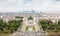 Panorama of Paris, the Trocadero and La Defense.