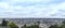 Panorama of Paris. The view of Montmartre. France