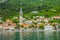 Panorama of Perast, Kotor bay, Montenegro, Adriatic sea