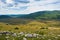 Panorama of Pester plateau landscape