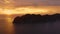 The panorama of the Phi Phi Islands, Krabi Province, Thailand/Thai. Spectacular color sunset over the sea and Islands. Amazing