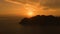 The panorama of the Phi Phi Islands, Krabi Province, Thailand/Thai. Spectacular color sunset over the sea and Islands. Amazing