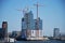 Panorama of Philharmonic Concert Hall under Construction at the River Elbe in the Hanse City Hamburg