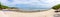 Panorama photo of Bay or sea beach of Koh Kam, Sattahip, Chonburi, Thailand. nature background.