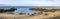 Panorama photo from Playa Chica Beach in Puerto del Carmen, Lanzarote, Spain