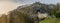 Panorama photo of Predjama castle