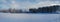 Panorama photo of winter landscape in Hedmark county Norway