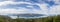 Panorama picture of Lago el Toro at the Torres del Paine National Park