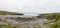 Panorama picture of St. FinianÂ´s Beach in southern west Ireland