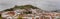 Panorama of the picturesque village of Aracena in Huelva, Spain. Cradle of IbÃ©rico Ham