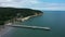 Panorama Pier Cliff Gdynia Orlowo Molo Klif Aerial View Poland