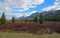 Panorama with Pilot Mountain