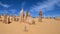 Panorama of the pinnacles desert in Western Australia