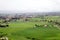 Panorama of the plain of Assisi, Italy